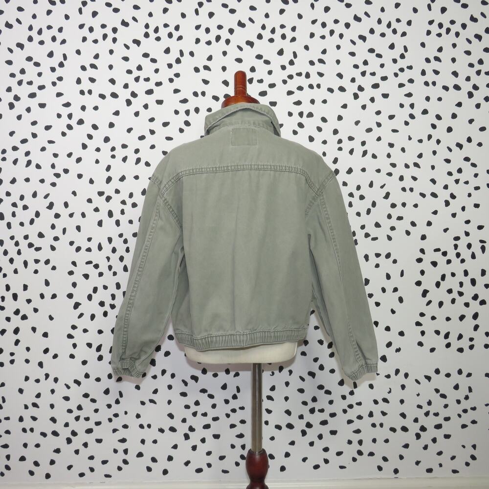Oshkosh Green Cargo Zip Up Girls Utility Jacket - Picture 3 of 7